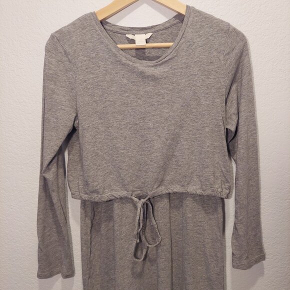 H&M Maternity Nursing Dress Grey Size S - Picture 3 of 8